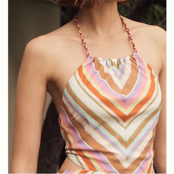 NWT Anthropologie Stripe Mini Dress - Size Small - Picture 3 of 12